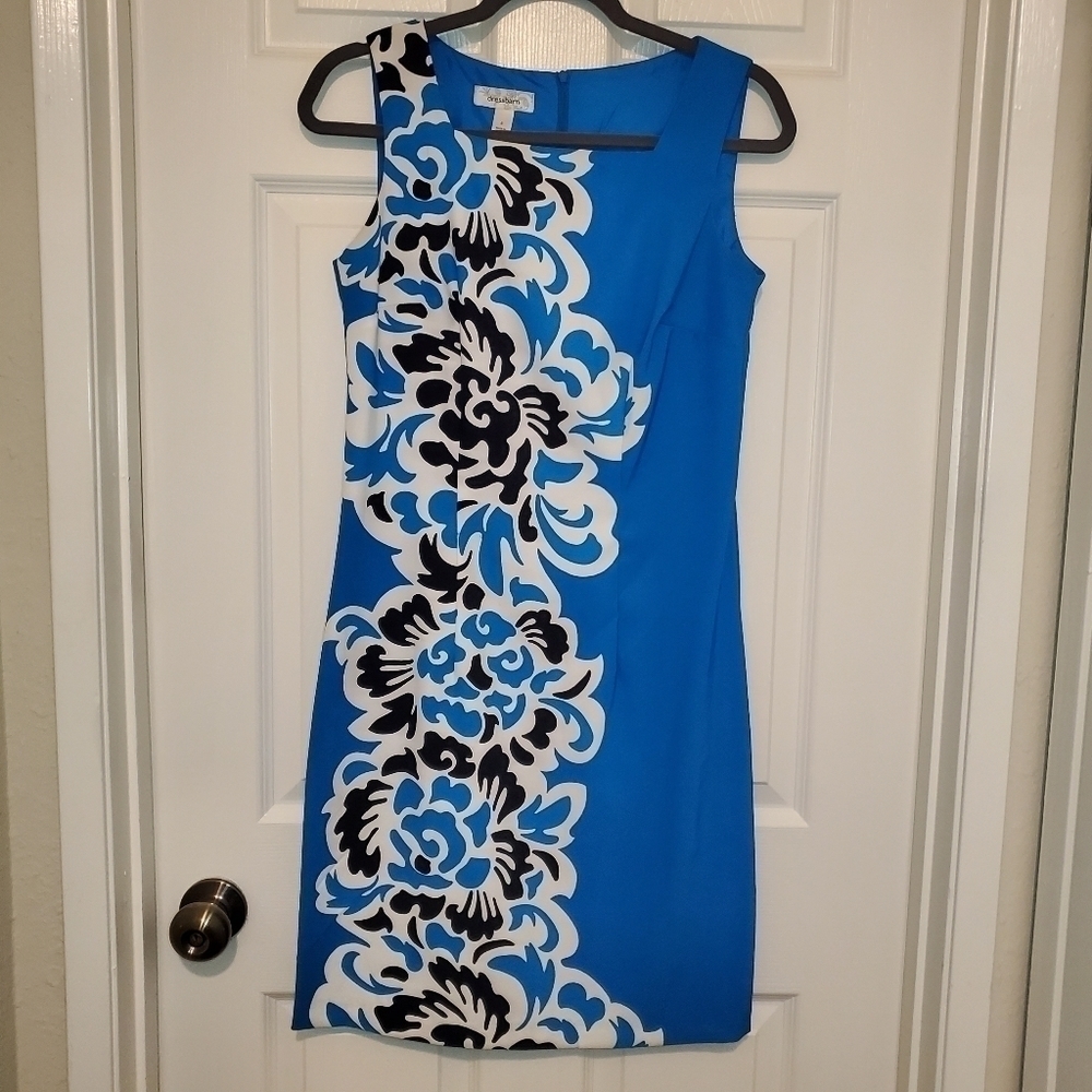 Dressbarn Blue Sleeveless Dress Sz 6